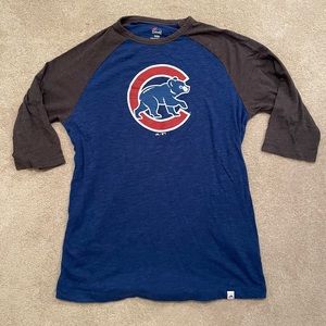 Chicago Cubs 3/4 sleeve baseball t-shirt